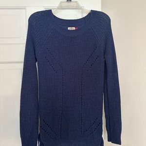 Women’s Navy Sweater with pattern detail